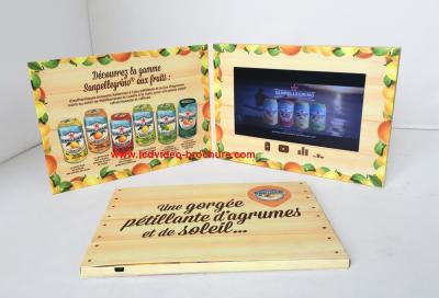 China Customized 4.3 inch foldable promotional video booklet  /  video in print for sale