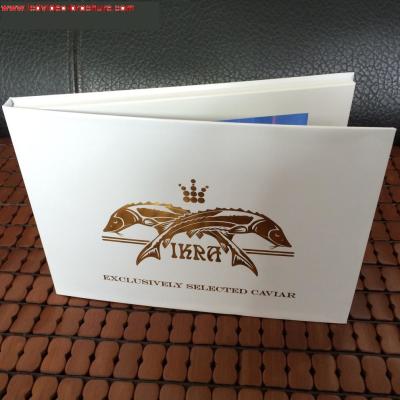 China Popular lcd video brochure card with custom logo / Offset printing  for birthday for sale