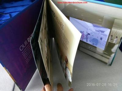 China 7 inchMultipages lcd screen printed video card / video mailer with durable battery for sale