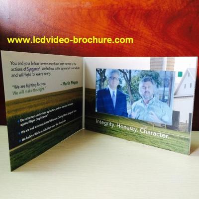 China 7 Inch Video Playing Advertising Business Brochure / Digital Video Brochure for sale