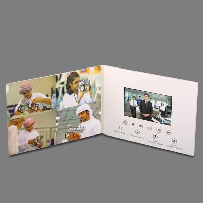 China OEM Thinnest LCD Video Brochure Card , Touch Screen Video Greeting Card for sale