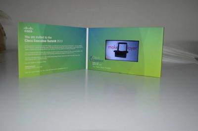 China Advertising 4.3 Inch Video Greeting Card Cmyk Printing 480x272 Pixel for sale