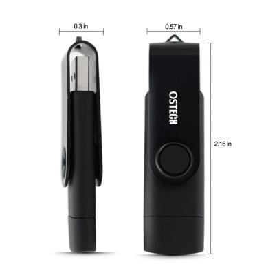 China Black Color Gift Otg Usb Pen Drive , Usb Flash Disk Driver With Real Capacity for sale