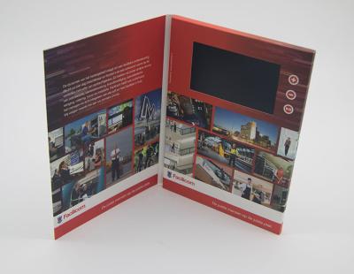 China Business Paper Lcd Video Mailer , Lcd Invitation Card A4 / A5 / A6 Finish Size for sale