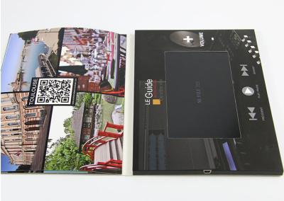 China Document Materiële Brochure met Video het Scherm/van Luxary Lcd Videohuwelijksuitnodigingen Te koop