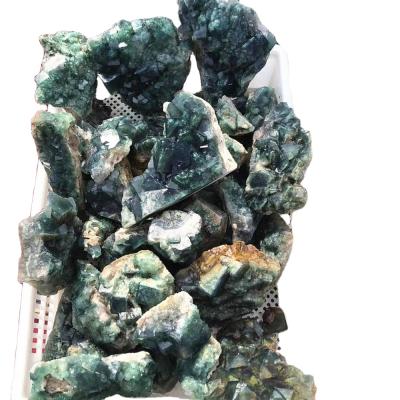 China Natural China Rock Green Fluorite Group Specimens For Mineral Crystal for sale