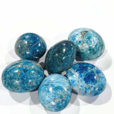 China China Sales Natural Blue Apatite Stone Polished Quartz Stone Crystal Healing Apatite for sale