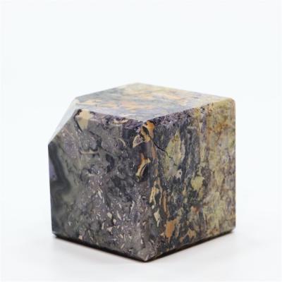 China China Crystal Tumble Stone Purple Dragon High Quality Natural Crystal Gravel Polished Cube for Healing for sale