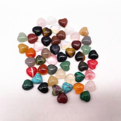 China Hot Selling Eco - Friendly Natural Gemstone Fashion Crystal Opens Small Size Hearts For Jewelry Made for sale