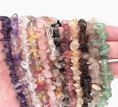 China Natural Quartz Crystal Chips Gravel Crystals Healing Stones from China Gemstone Crystals Stones Sweater Chain for sale