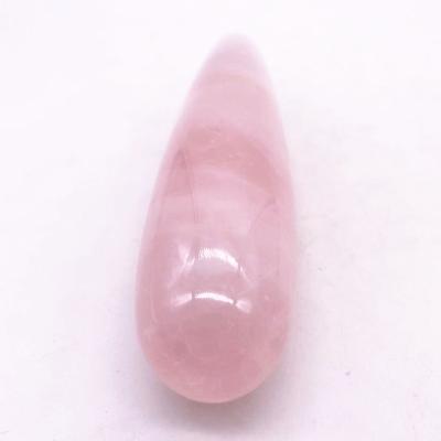 China Healing Natural Stones China Folk Crystal Crafts Rose Quartz Massage Stick To Accept Customization for sale