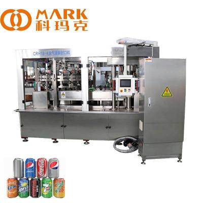 China Aluminum Tin Can Carbonated Soft Drink Beer Filling Canning Sealing Capping Machine for sale