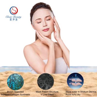 China Moisturizer Beauty Clean Luxury Mask Biodegradable Vegan Seaweed Moisturizing Facial Mask for sale