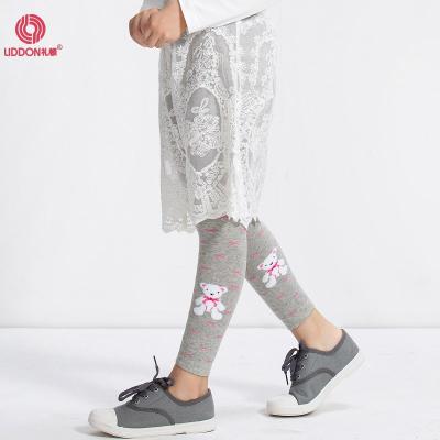 China Lovely Cotton Breathable Cute Girls Bear Jacquard Pantyhose Leggings China Factory for sale