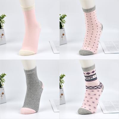 China Wholesale Cheap Price Custom Women Breathable Crew Cotton Socks for sale