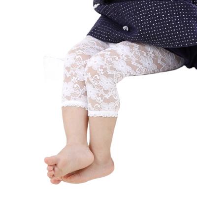 China Princess Girl Nightgown Loose Baby Lace Breathable Icing White Leg Warmers for sale