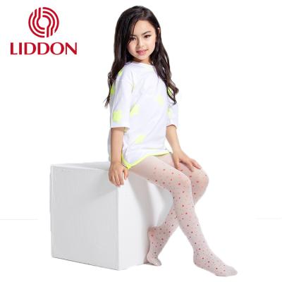 China Breathable Girl's Children In Sheer Silk Stockings Star Printed Nylon Pantyhose Free Sample for sale