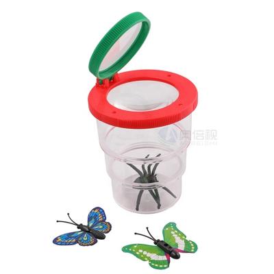 China MG20181 3X 6X Plastic Bug Box Magnifier For Kids Risk Kits Magnifying Glass for sale