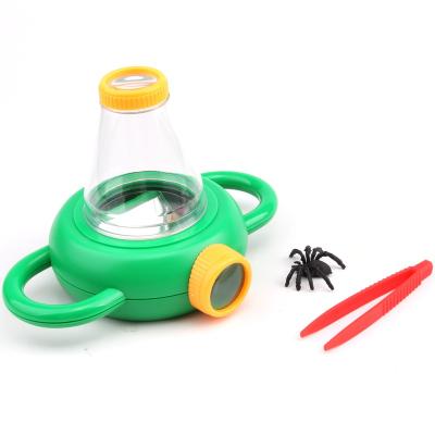 China Plastic Insect Bug Catcher and Viewer Box Magnifying Glass 3X Jar Magnifier Biscuits Magnified Jar Jar for sale