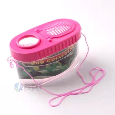 China Plastic Insect Cage Observation Feeding Box Outdoor Portable Non-contact Trunk Catching Tool Insect Trap for sale