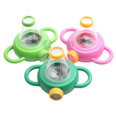 China Plastic Insect Bug Catcher and Viewer Box Magnifying Glass 3X Jar Magnifier Biscuits Magnified Jar Jar for sale