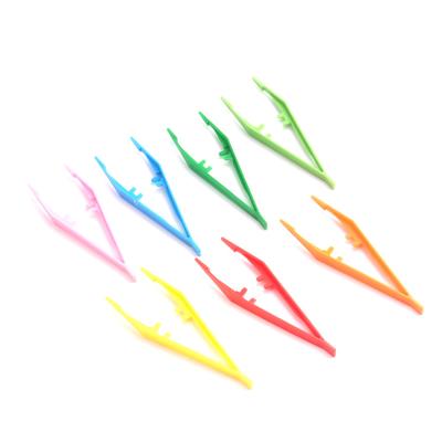 China Colorful Medical Plastic Disposable Plastic Tweezers Disposable Tweezers for sale