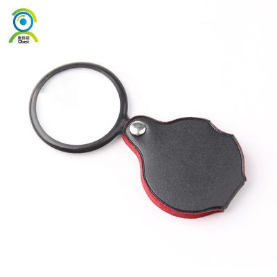 China ABS Frame Mini Black 50mm Portable 10x Plug Reading Foldable Magnifier Lens Jewelry Loop Jewelry Magnifying Glass Magnifiers for sale