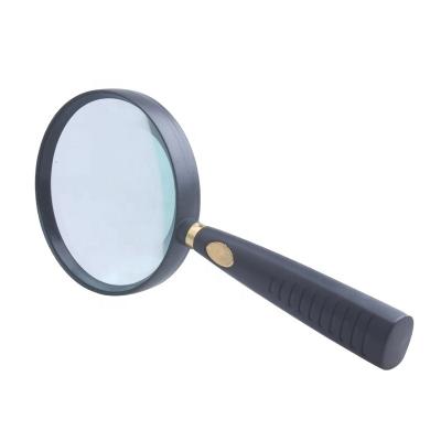 China 5x Lens Magnifier Glass Magnifier Card Handheld Magnifier Glass With 90mm Magnifier Lens for sale