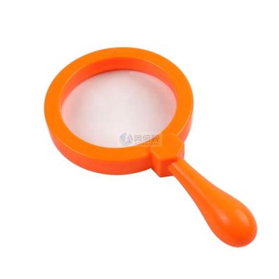 China 3x Plastic Mini Magnifying Glass Children Toys Plastic Learning Education Toys 90mm Lens Magnifier For Kids for sale