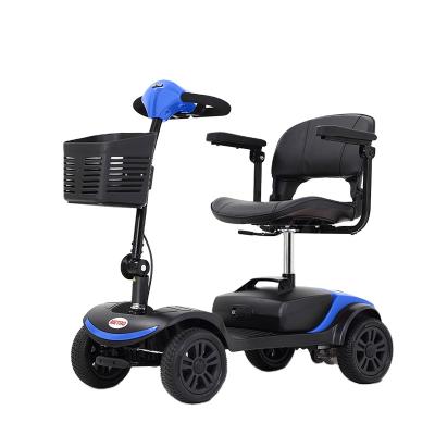 China Unisex Electromagnetic Brake Handicapped Scooters Folding Disabled Mobility Scooter Four Wheel Electric Mobility Scooter for sale