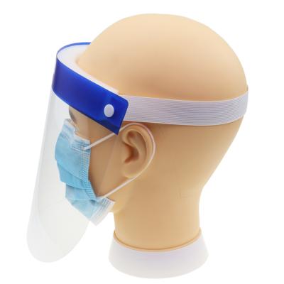 China 2021 Light Weight 2021 Face Shield Sun Visor Face Mask Splash Proof Surgical Dental Clear Liquid Shield Anti Dust Proof Protective Cover for sale