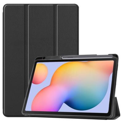 China Stand Auto-sleep Function Magnetic Tablet Case with Pen Holder Smart Case Auto Sleep and Wake for Samsung tab s6 lite tablet for sale