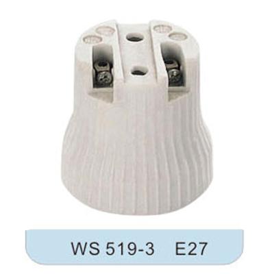 China Screw Wholesale E27 High Grade Commercial Porcelain Lamp Holder For Lighting for sale