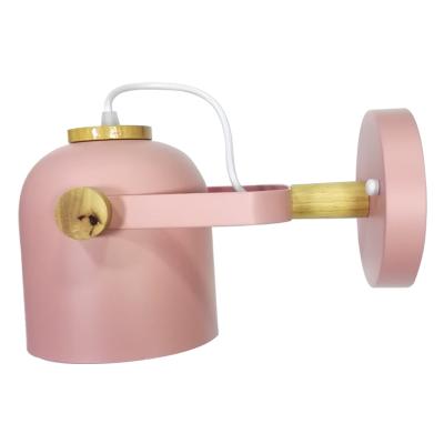 China Factory price contemporary custom modern vintage industrial antique brass rose wall sconce wall light with rose iron shade lamp for sale