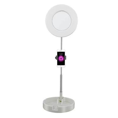 China Factory Price New 2021 Portable Design LED Circle Selfie Ring Light Phone With Ring Light Holder For Portable Camera Selfie Camera Light for sale