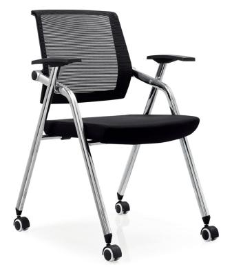 China New Design Aluminum Alloy Support Office Foldable Back Chair For Training for sale