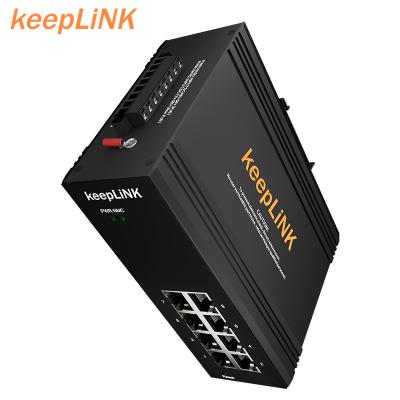 China LACP Customized PoE Switch 8 Port Industrial Controlled Switch for sale