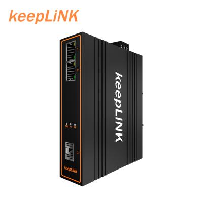 China Industrial Unmanaged Mini Network L2 3 Port Media Converter Ethernet Switch 1G for sale