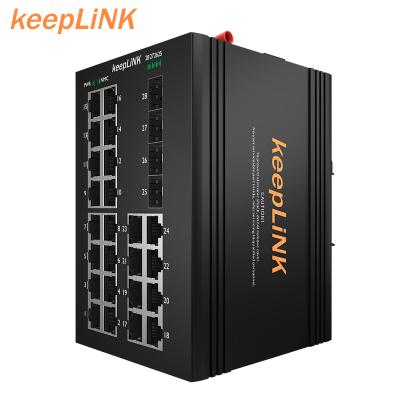 China High Quality Industrial LACP High Capacity PoE Switch with 4 PoE SFP Port and 24 Ports for sale