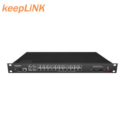 China LACP 24 Port Transmission 10G Rate Layer 3 Network Switch PoE Management for sale