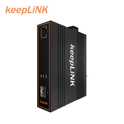 China LACP Mini Type 2 Port Fully Loaded Industrial Gigabit Media Converter for sale