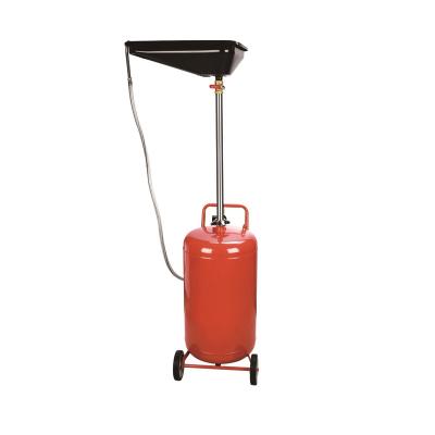 China 20 Gallon Luxury Tank Transfer Gasoline Diesel Fuel Storage Crank Gas Cart Liquid Crank Pump With Wheel for sale