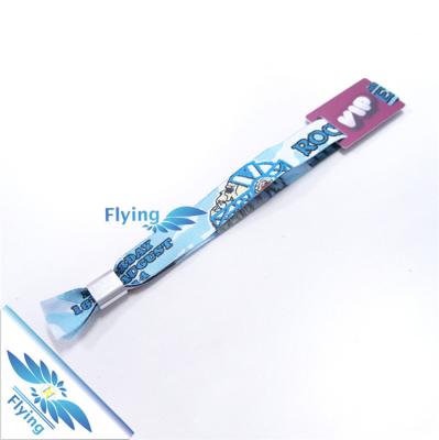 China China Fabric Wristband 13.56MHz RFID Woven Wristband NFC for sale