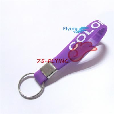 China Waterproof Custom Glow in the Dark Soft PVC Key Chain / Soft Keychains / Silicone Rubber Key Rings for sale