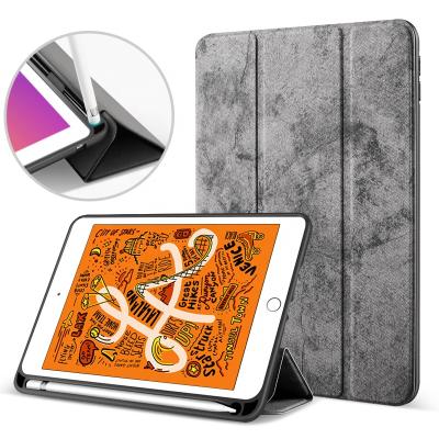 China Fashionable Slim With Pencil Holder Tablet Cover Smart Case For iPad Mini 5 for sale