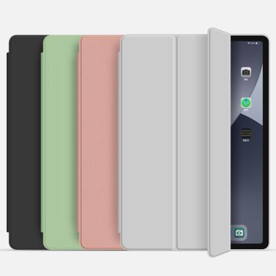 China Stand Auto-sleep Magnetic Function PC+TPU Slim Fold Case For iPad 10.2 2019/2020 With Transparent Case for sale