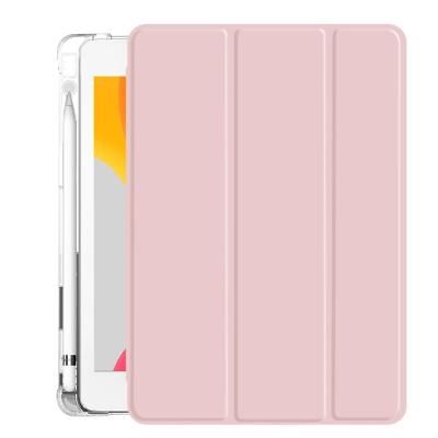 China 9.7 Inch Solid Lightweight Design Transparent Pencil Holder Covers For iPad 9.7 2017/2018 for sale