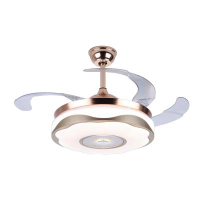 China Contemporary Simple Modern Invisible Living Room LED Light Fan Ceiling Fan Body Lamp Store Decorative Light Luxury Luxury Light Switch for sale