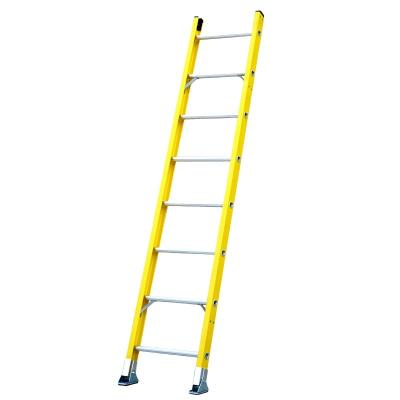 China Insulation 5 Ladders 6 7 8 9 10 12 14 16 18 Steps Factory Wholesale Cheap Outdoor Modern Fiberglass Insulation Single Ladder for sale