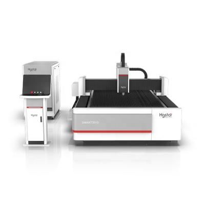 China Laser CUTTING HGSTAR Metal Laser Cutting Machine Fiber SMART-3015 for sale